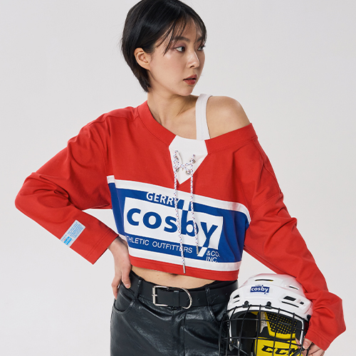 W COSBY Icon String Long-Sleeves - RED